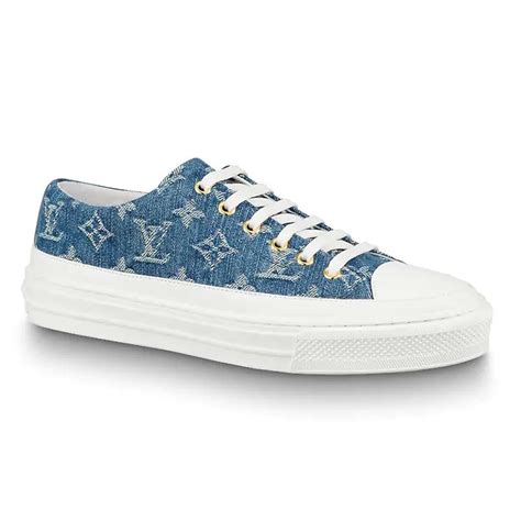 louis vuitton stellar sneaker blue|Louis Vuitton blue sneakers.